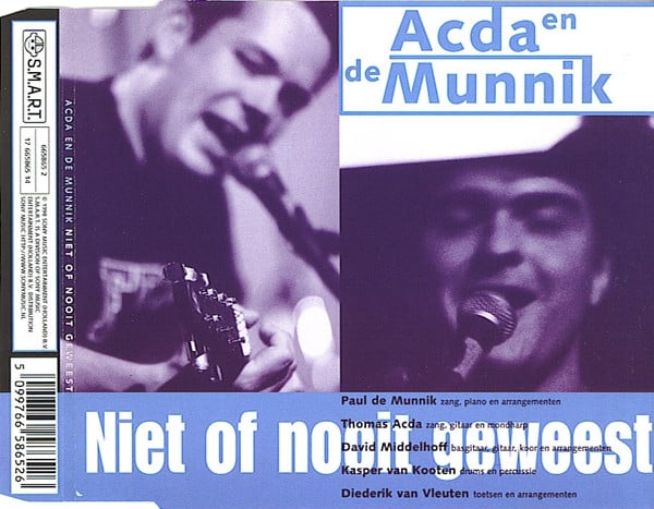 Acda en de Munnik – Niet Of Nooit Geweest (4 Track CDSingle) - John's